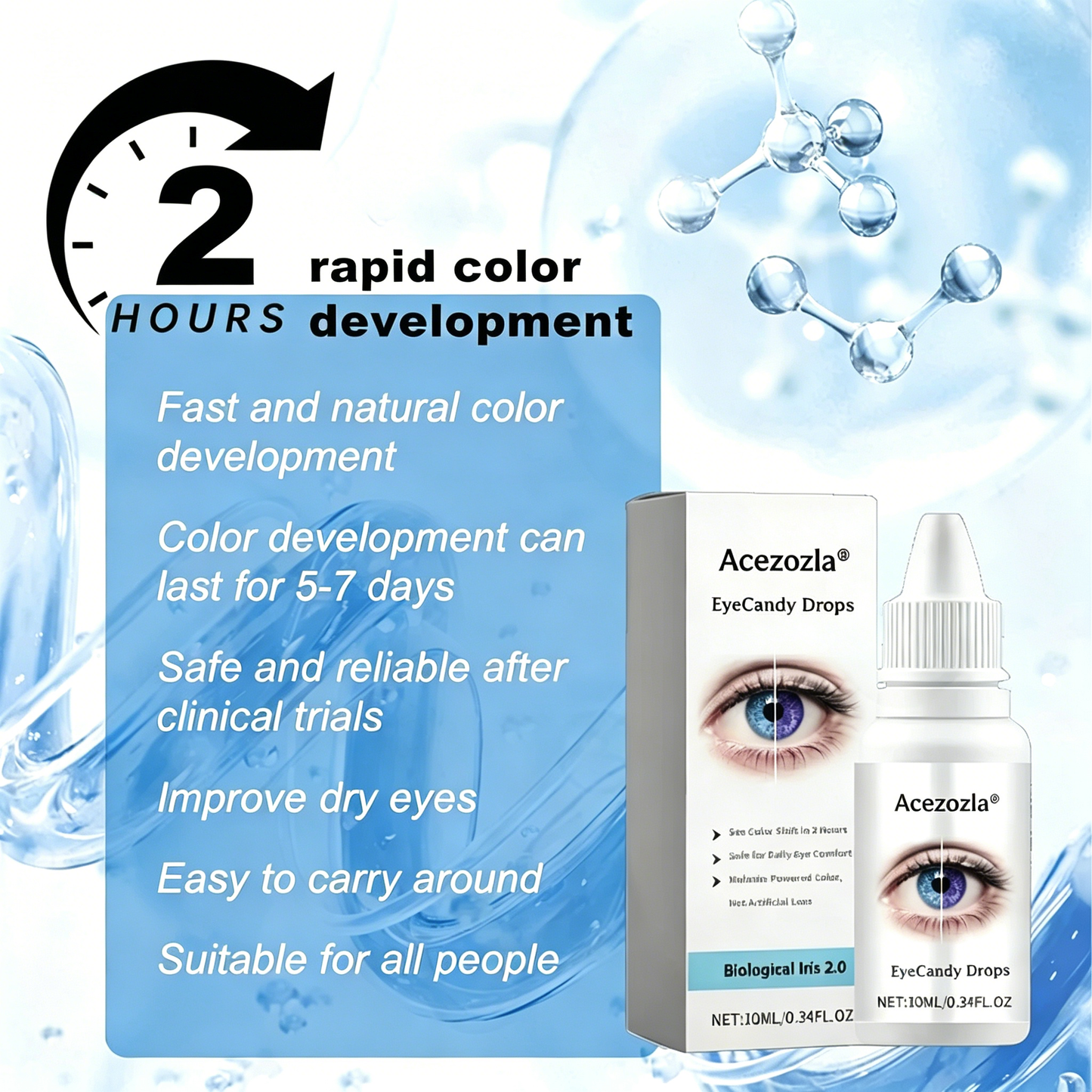 Acezozla® EyeCandy Drops🔥Best Value Natural Eye Tone Enhancer, Skip Colored Contacts, Long Lasting Comfort Eye Beauty Cosmetic
