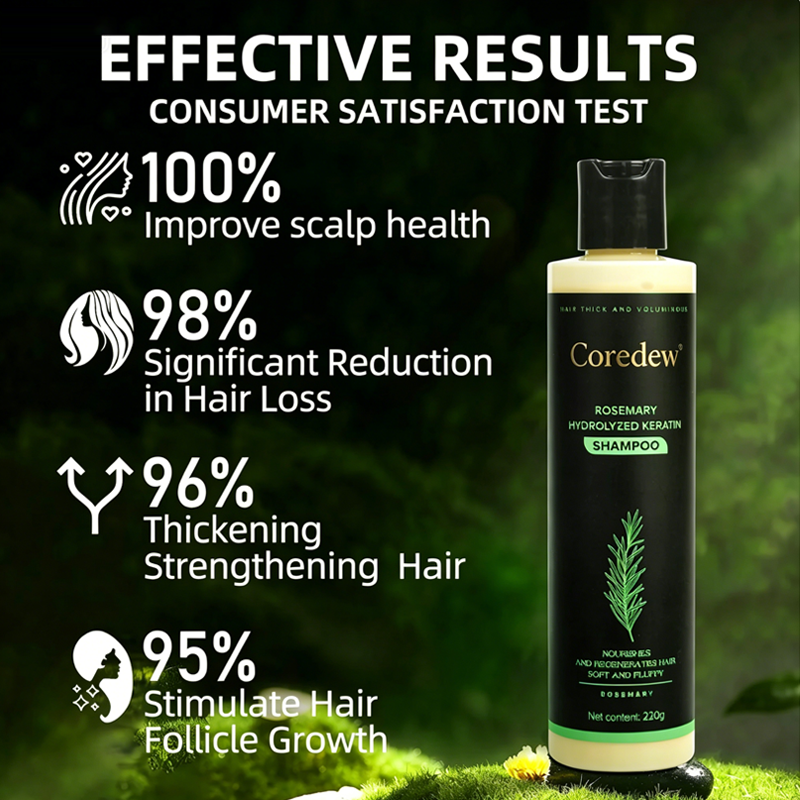 Coredew® Rosemary Shampoo |Natural Rosemary Shampoo With Hydrolyzed Keratin For Hair Regrowth