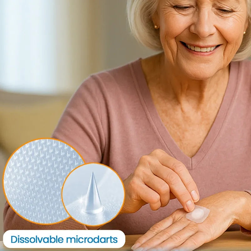 Cavebit Hyaluronic Acid Microneedle Joint Patch Bundle | Deep Knee & Joint Stiffness Relief, Odor-Free No-Pill Joint Support Patches