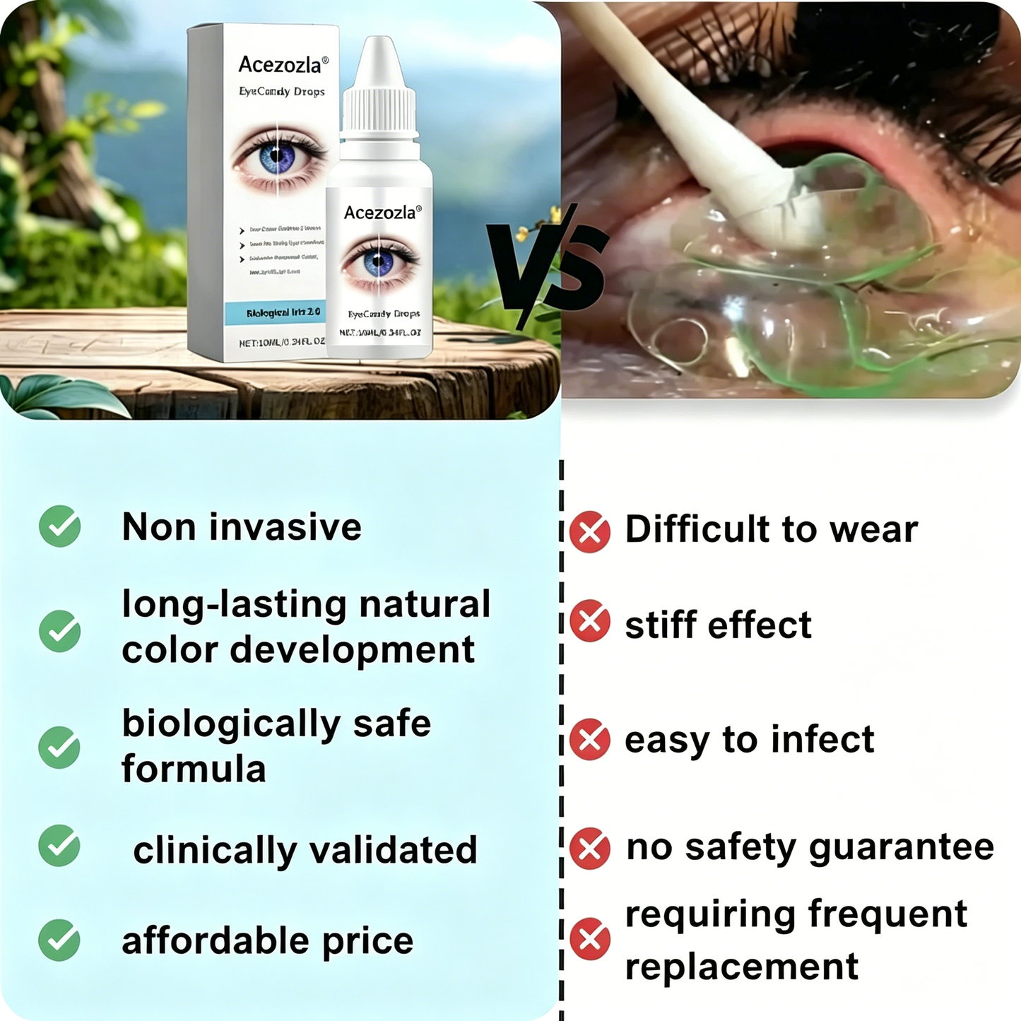 Acezozla® EyeCandy Drops🔥Best Value Natural Eye Tone Enhancer, Skip Colored Contacts, Long Lasting Comfort Eye Beauty Cosmetic