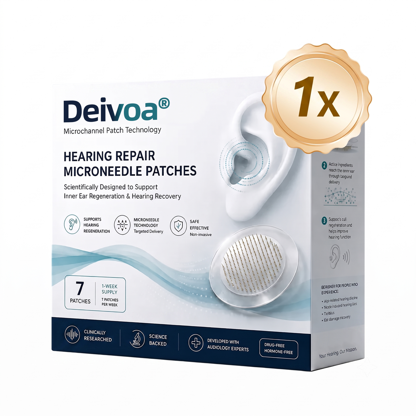 HEARING SUPPORT MICRONEEDLE PATCHES