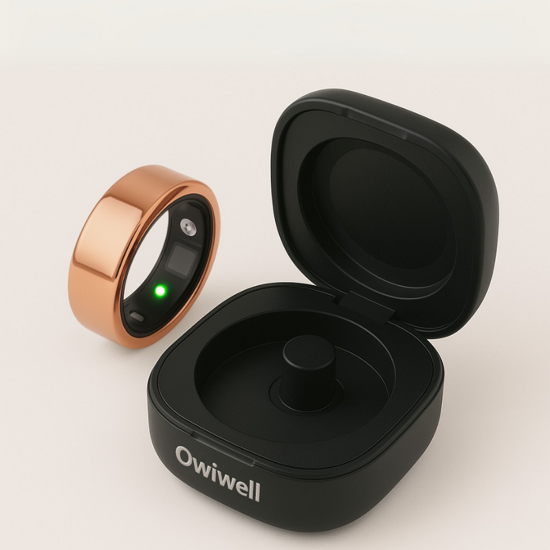 🔥Owiwell Smart Ring IP68 Waterproof Wearable Fitness Trackers for Women Men Couple Gift❤️