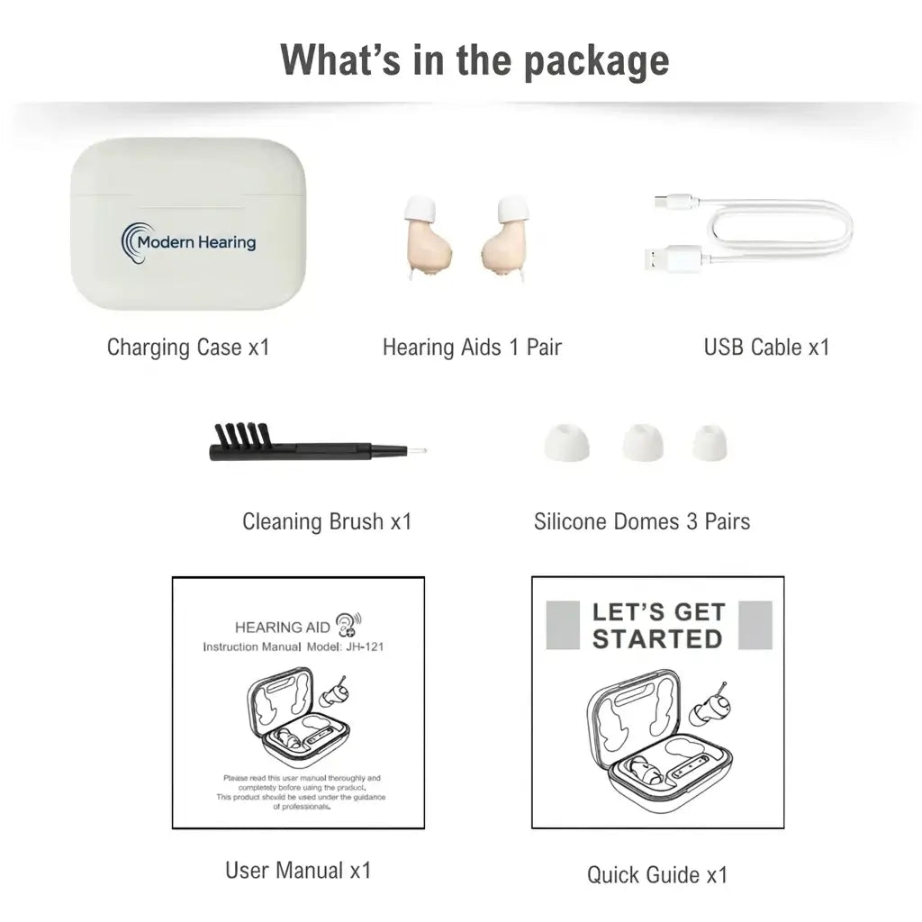🔥 Hear Better Without Anyone Knowing 👂Noise Reducing Rechargeable Invisible Hearing Aids