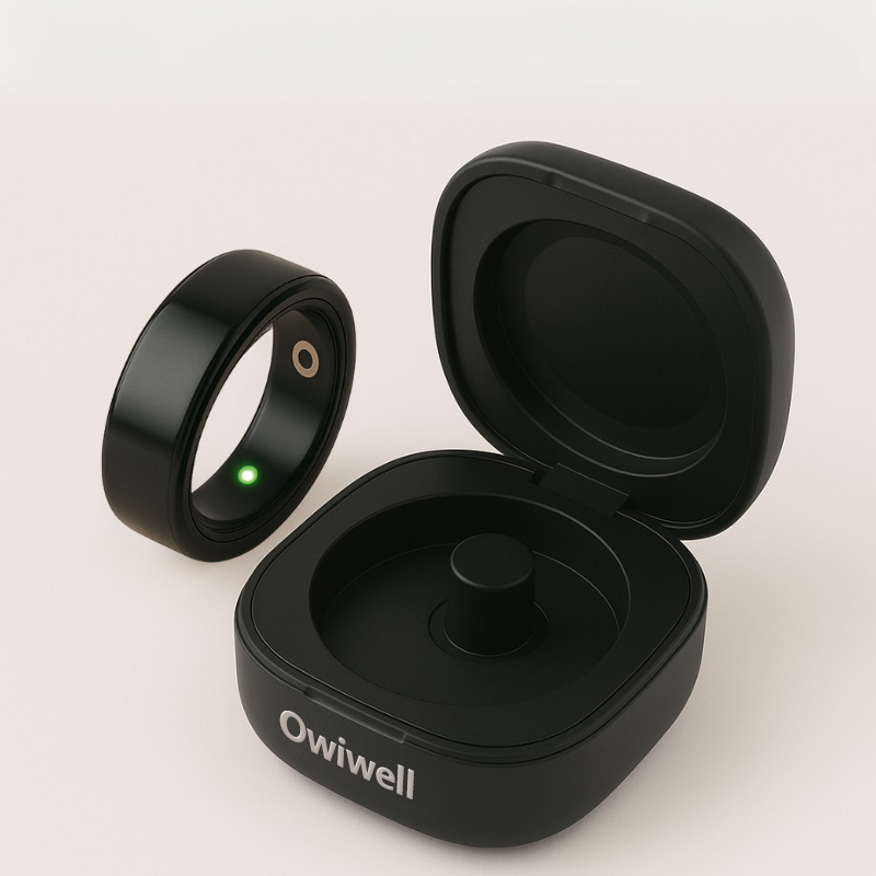 🔥Owiwell Smart Ring IP68 Waterproof Wearable Fitness Trackers for Women Men Couple Gift❤️