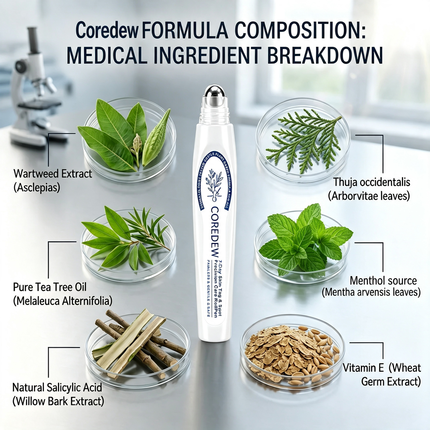 Coredew®👩‍⚕️ 𝟕-𝐃𝒂𝘆 𝐒𝗸𝐢𝐧 𝐓𝒂𝗴 & 𝐒𝐩𝙤𝐭 𝐄𝐫𝒂𝐬𝙚𝐫 Painless & Scar-Free Advanced Imperfection Removal Rollerball Pen