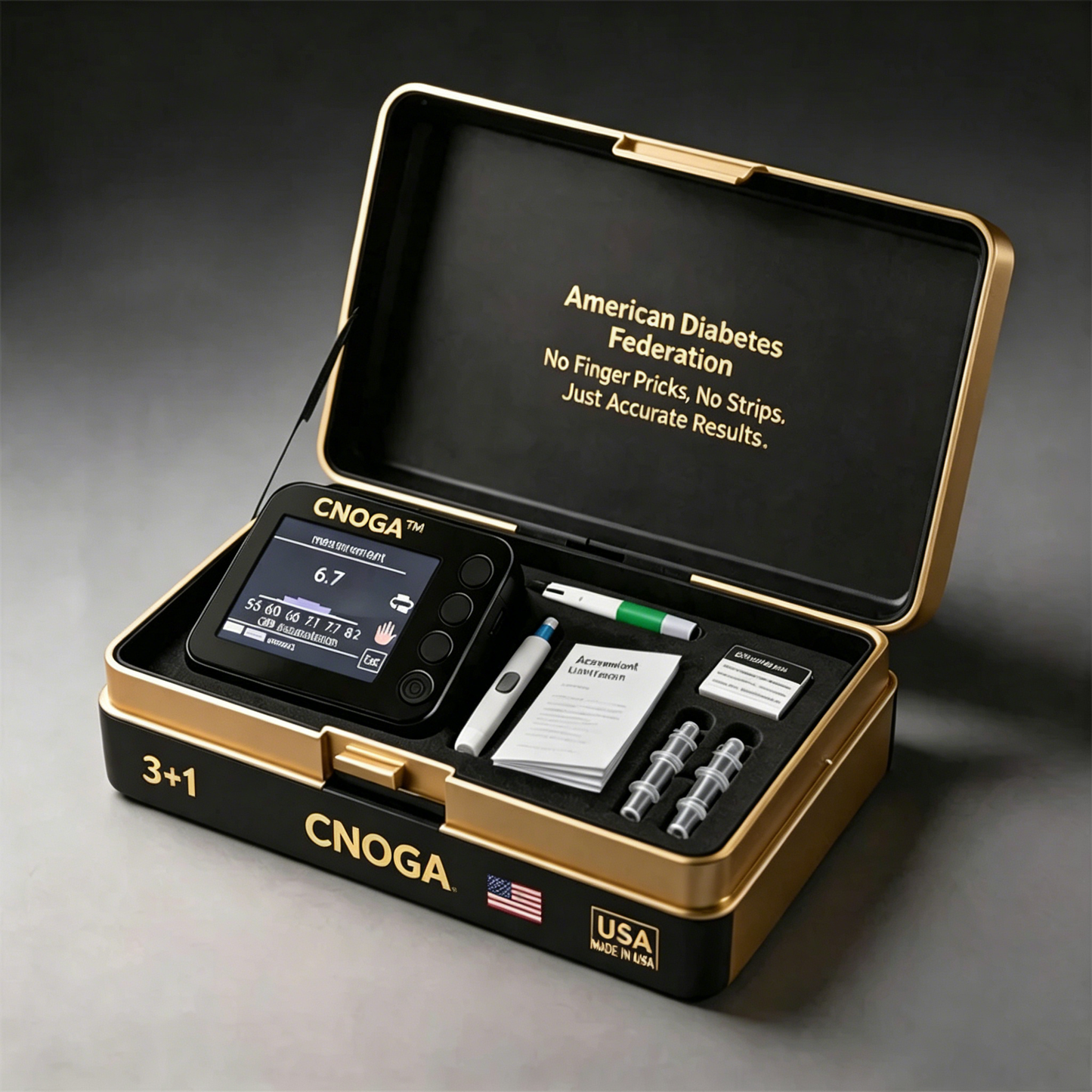 CNOGA™ Advanced Non-Invasive Glucose Monitor-99.9% Accuracy + Exclusive Gift ✅TGA Approved