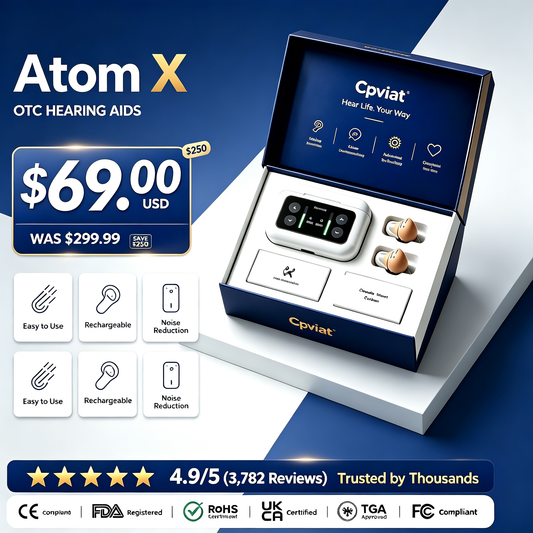 🔥 Today Only! Cpviat™ Atom X Smart Hearing Aids — Hear Clearly, Feel Confident Again 💖