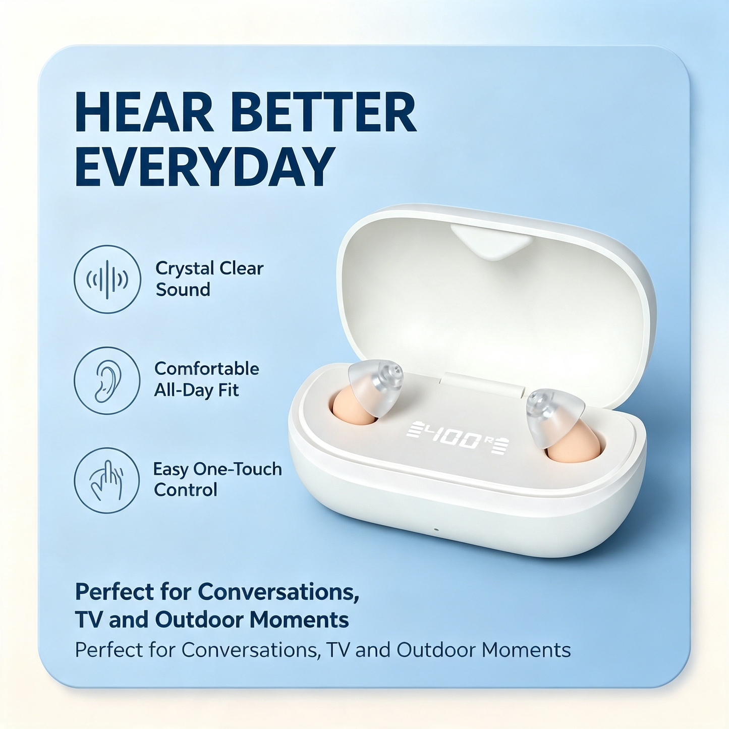 🔥 Hear Better Without Anyone Knowing 👂Noise Reducing Rechargeable Invisible Hearing Aids
