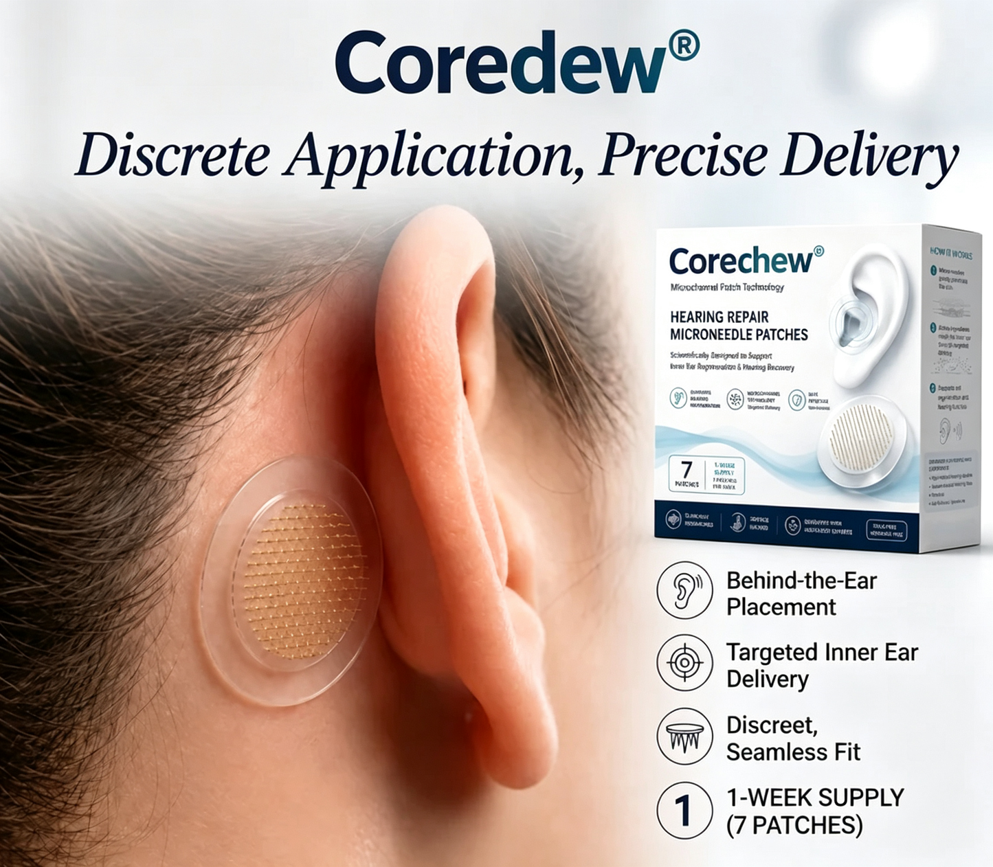 HEARING SUPPORT MICRONEEDLE PATCHES
