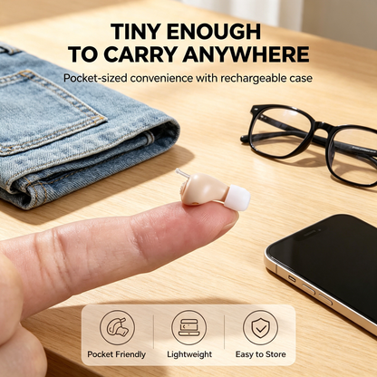 🔥 Hear Better Without Anyone Knowing 👂Noise Reducing Rechargeable Invisible Hearing Aids