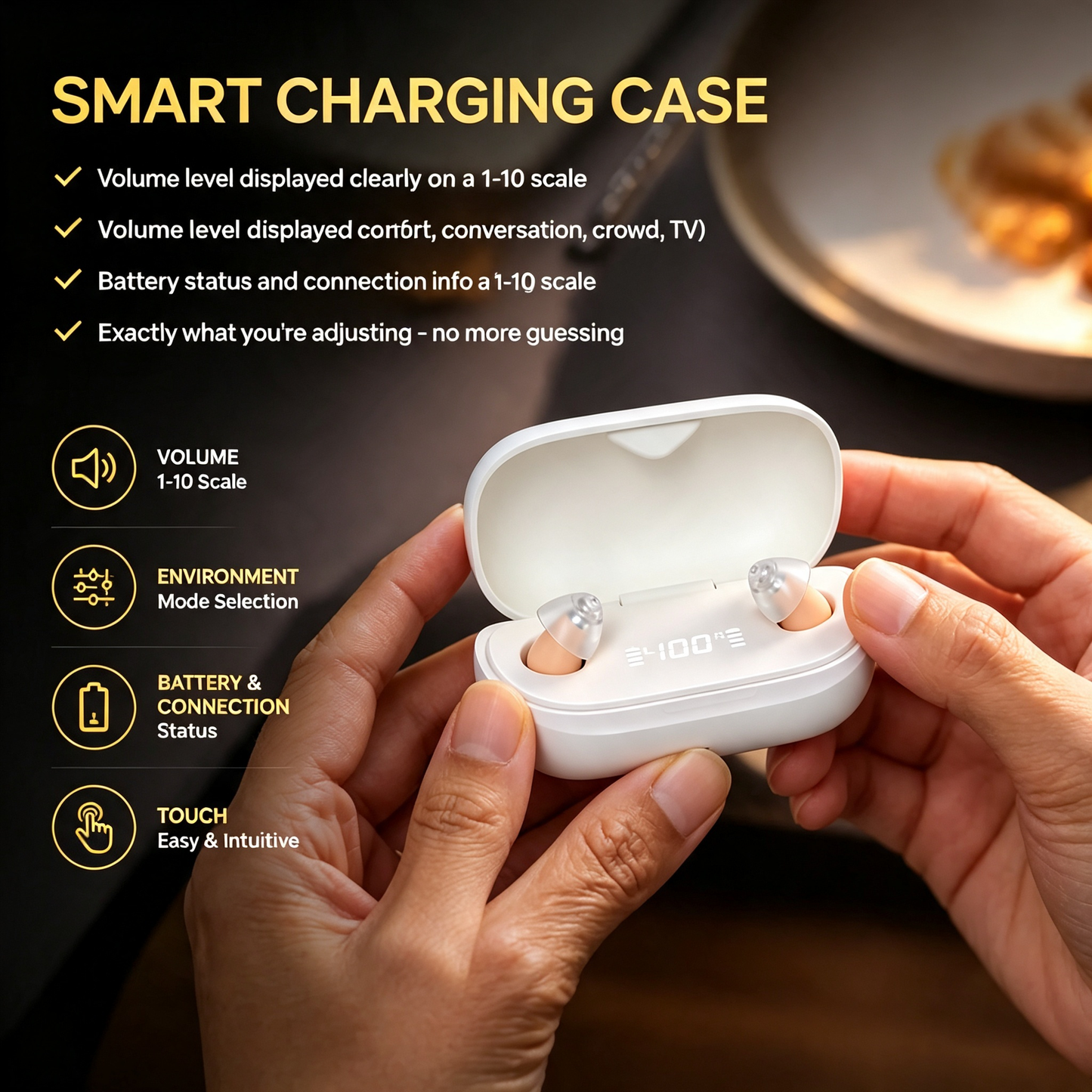 🔥 Hear Better Without Anyone Knowing 👂Noise Reducing Rechargeable Invisible Hearing Aids