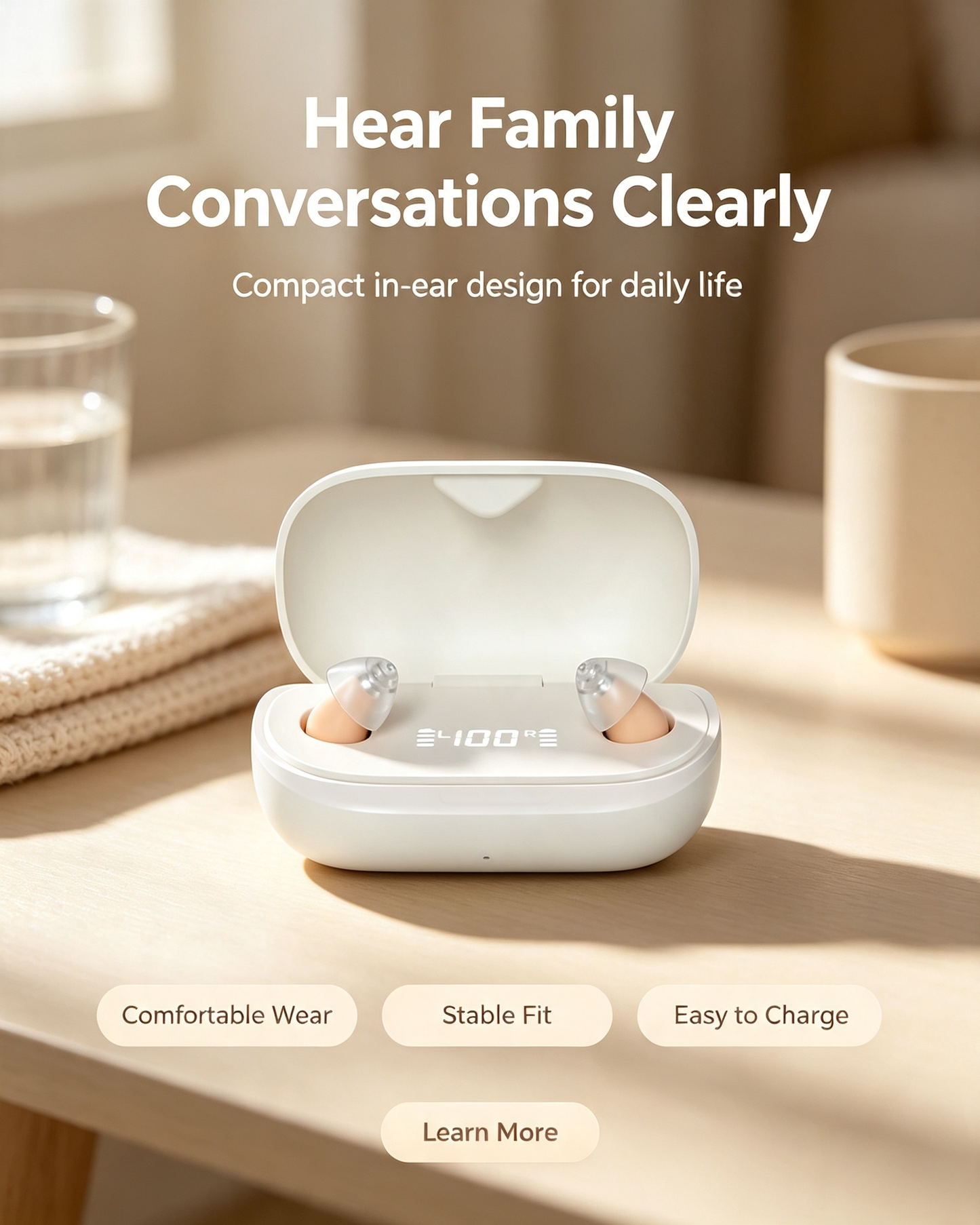 🔥 Hear Better Without Anyone Knowing 👂Noise Reducing Rechargeable Invisible Hearing Aids