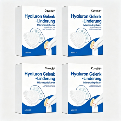 Cavebit Hyaluronic Acid Microneedle Joint Patch Bundle | Deep Knee & Joint Stiffness Relief, Odor-Free No-Pill Joint Support Patches