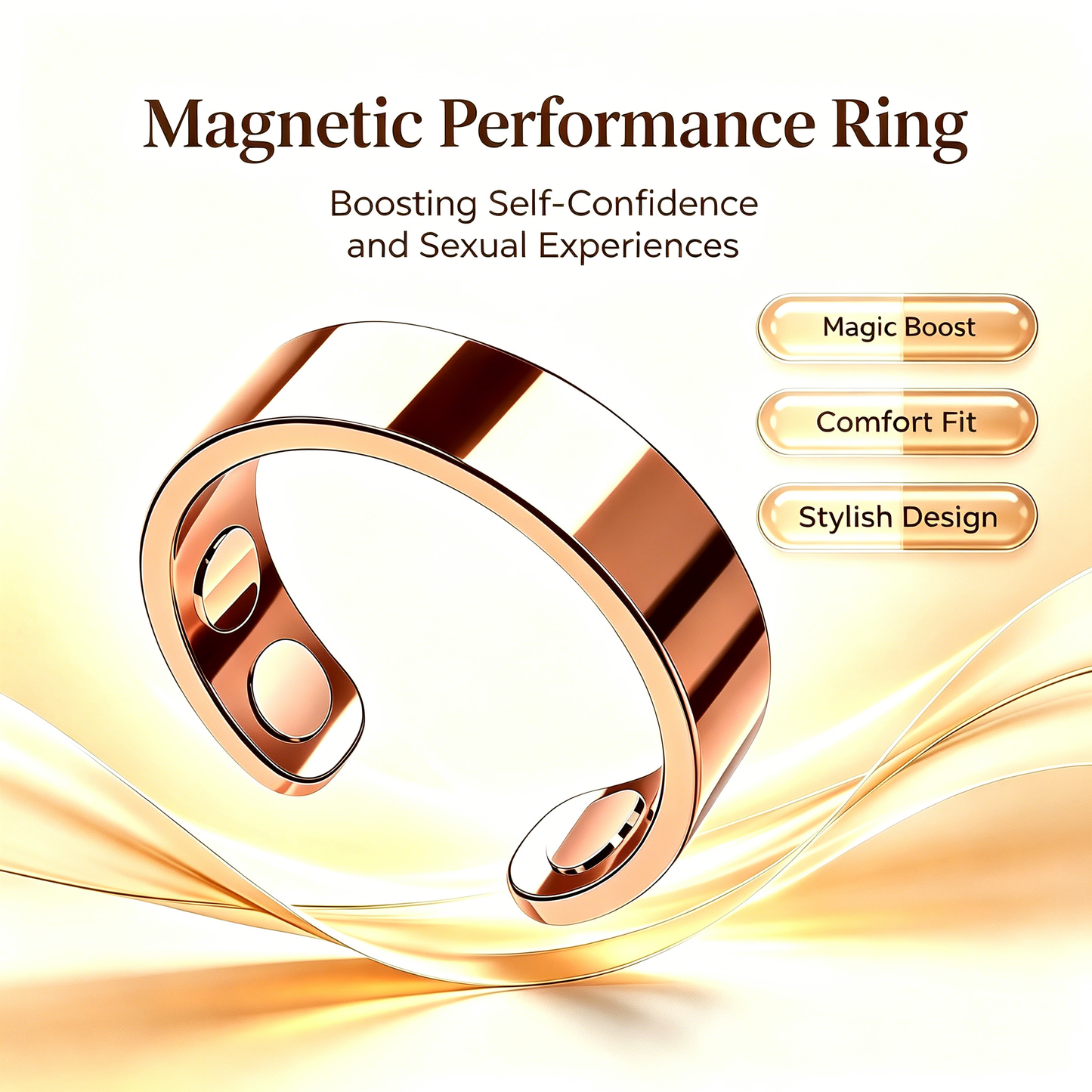Magnetic Performance Ring – Enhanced Support for Men's Intimate Wellness ⭐