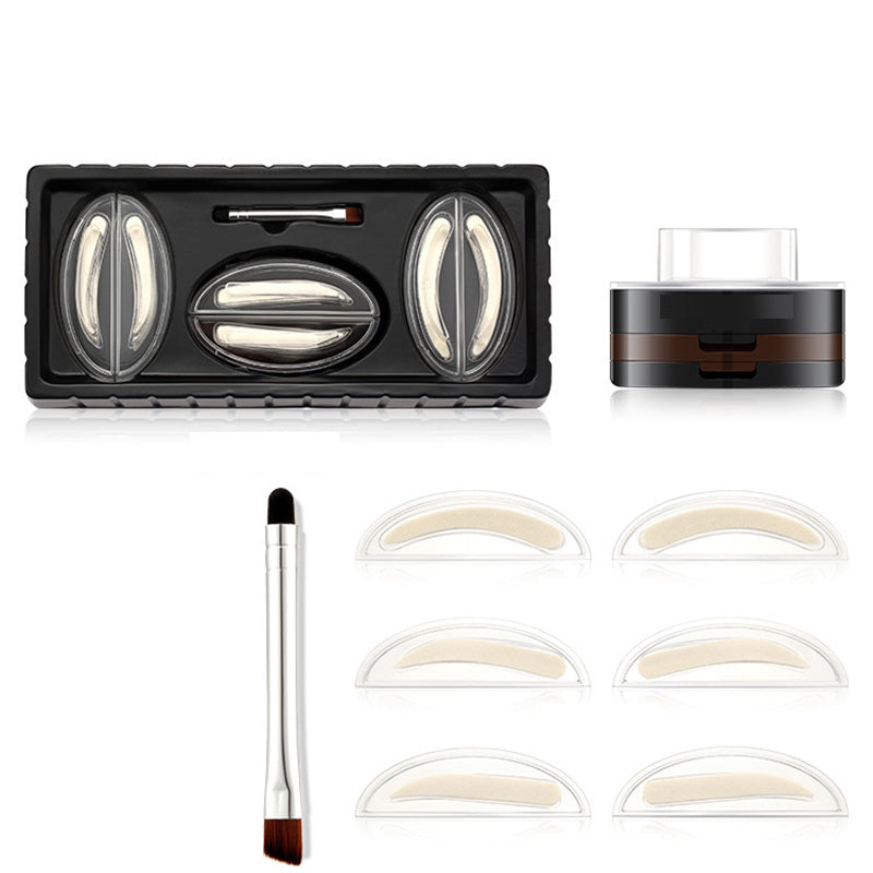 🔥50K+ Sold｜50% OFF Adjustable Eyebrow Stamp, Waterproof Two‑Color Brow Powder