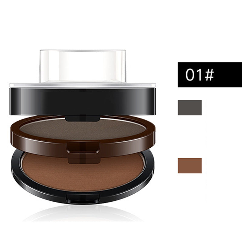 🔥50K+ Sold｜50% OFF Adjustable Eyebrow Stamp, Waterproof Two‑Color Brow Powder