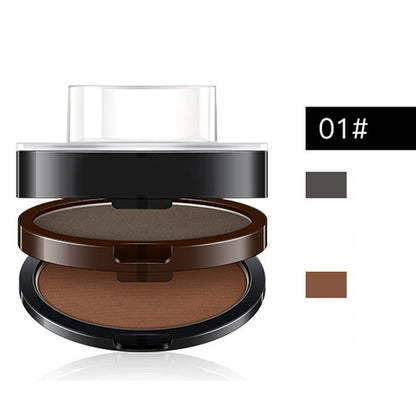 🔥50K+ Sold｜50% OFF Adjustable Eyebrow Stamp, Waterproof Two‑Color Brow Powder
