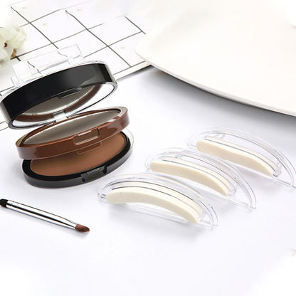 🔥50K+ Sold｜50% OFF Adjustable Eyebrow Stamp, Waterproof Two‑Color Brow Powder