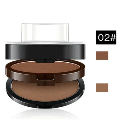 🔥50K+ Sold｜50% OFF Adjustable Eyebrow Stamp, Waterproof Two‑Color Brow Powder