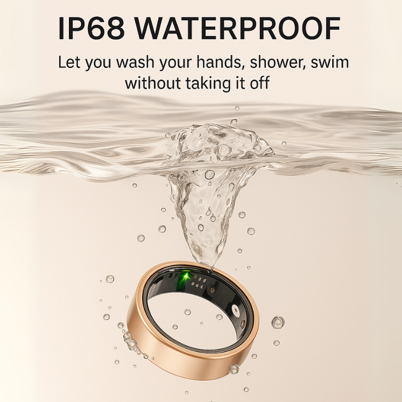 🔥Owiwell Smart Ring IP68 Waterproof Wearable Fitness Trackers for Women Men Couple Gift❤️