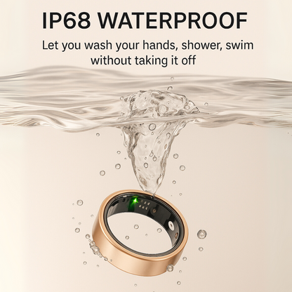 🔥Owiwell Smart Ring IP68 Waterproof Wearable Fitness Trackers for Women Men Couple Gift❤️